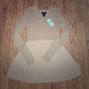 Ballet pink Baby Doll sweater NWT!!!